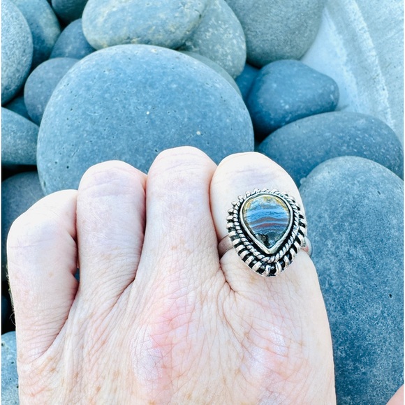 Sundance IRON TIGERS EYE ring sterling silver gemstone cats eye Quartz stone gem - Picture 7 of 9